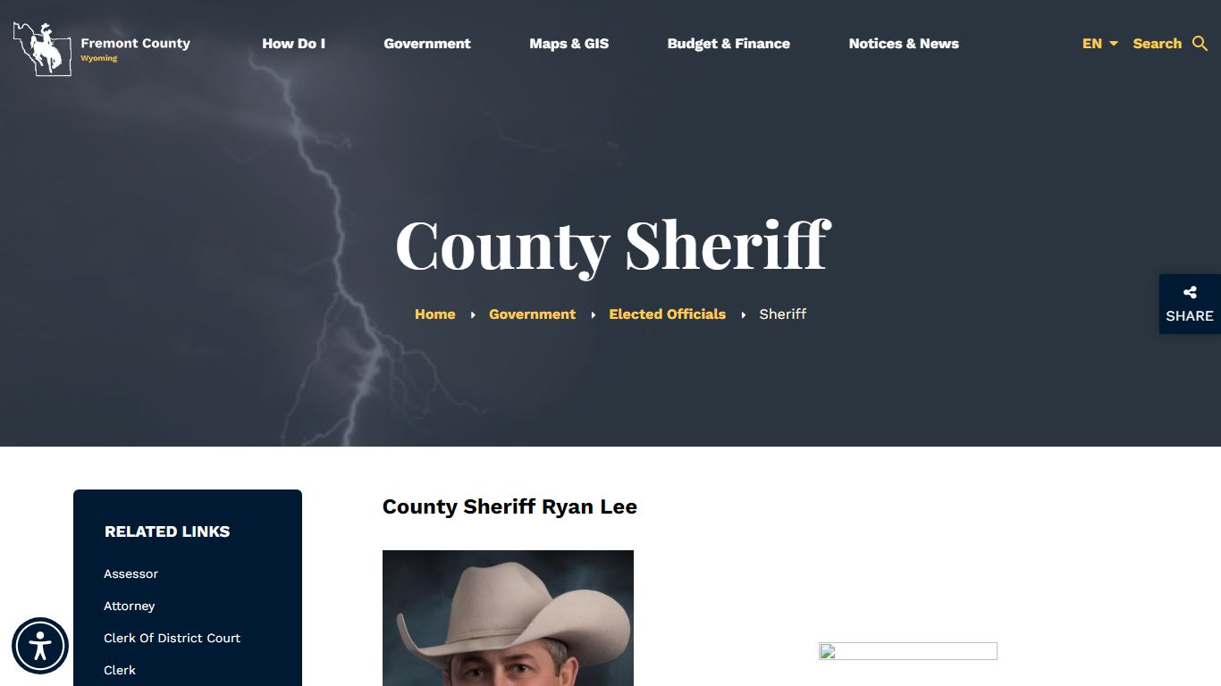 County Sheriff - Fremont County, Wyoming